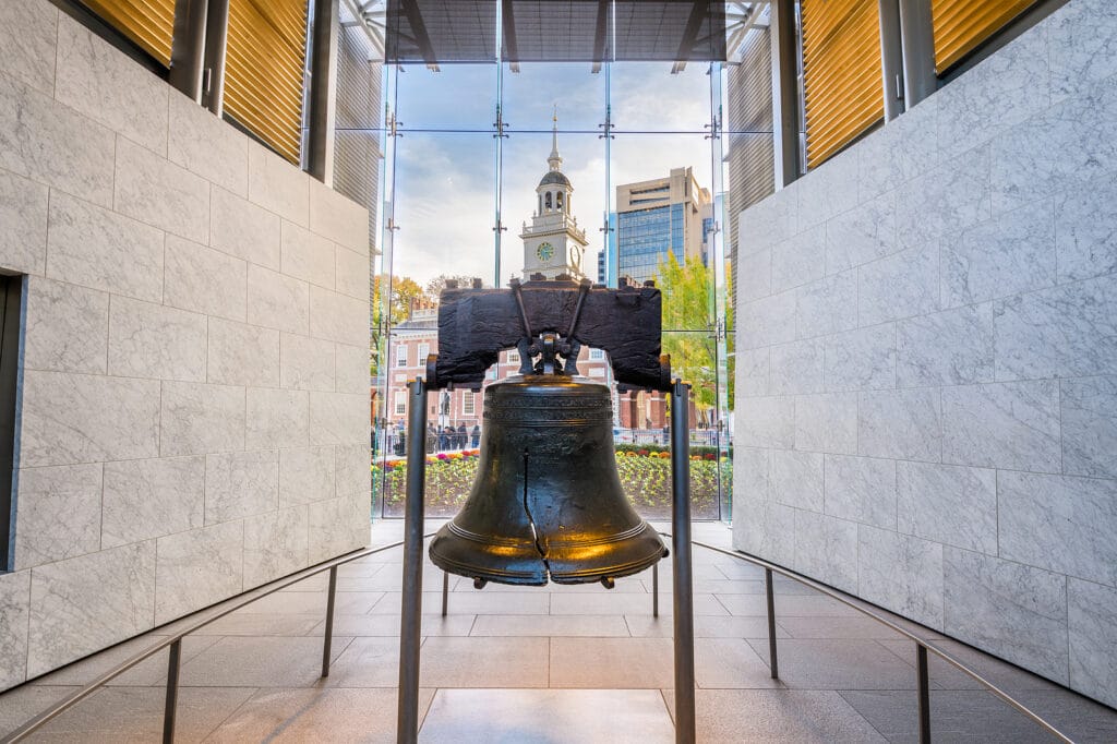 Philadelphia, Pennsylvania, USA at the Liberty Bell. by Tripps Plus Las Vegas