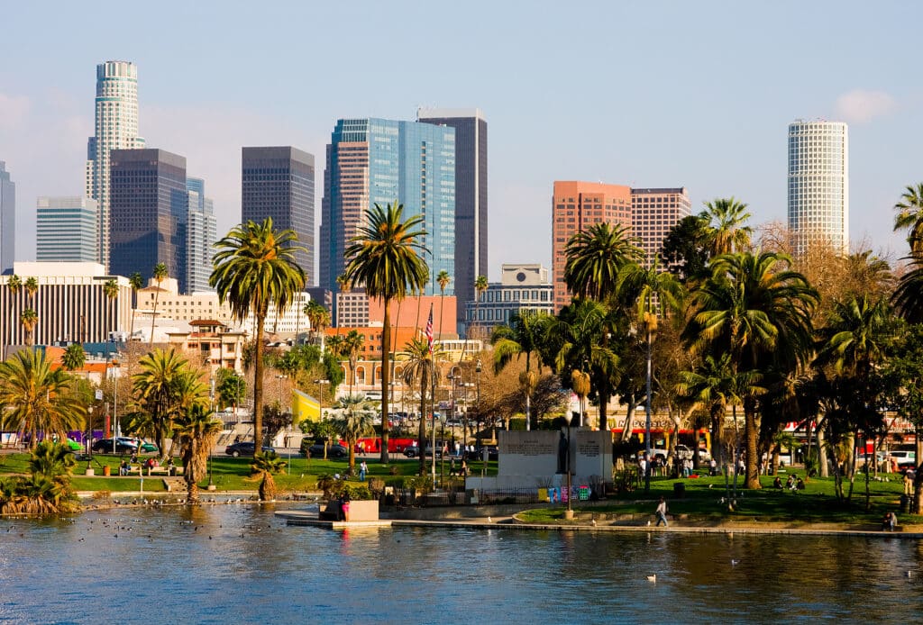 Skyscrapers in beautiful downtown Los Angeles